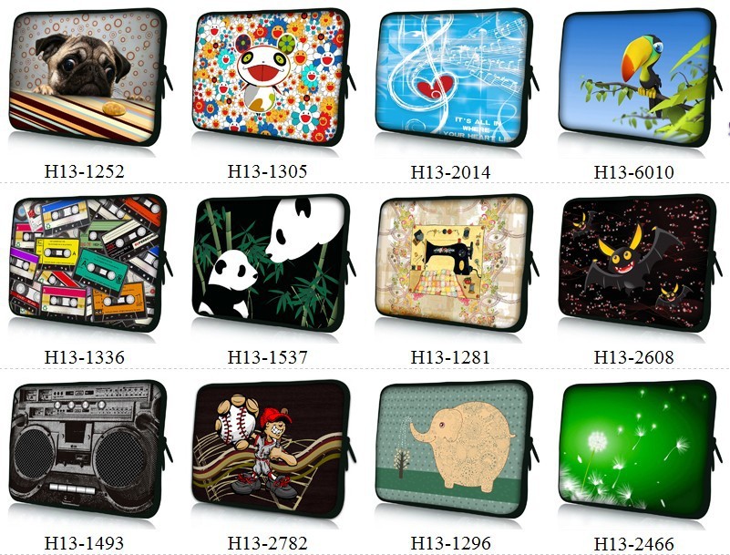 많은 디자인 13 인치 소프트 노트북 슬리브 케이스 가방 파우치 13.3 \\\